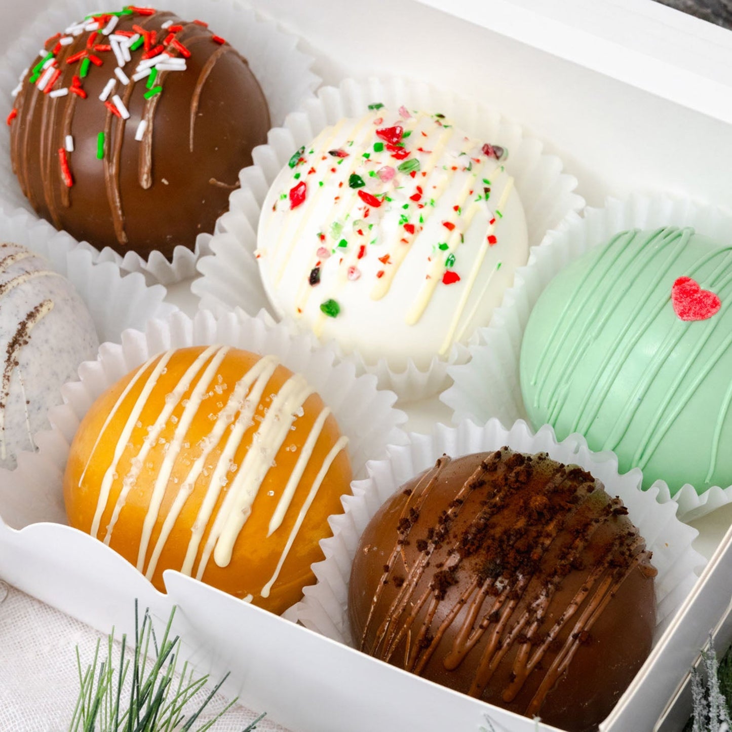 6 pack of Hot Chocolate Bombs