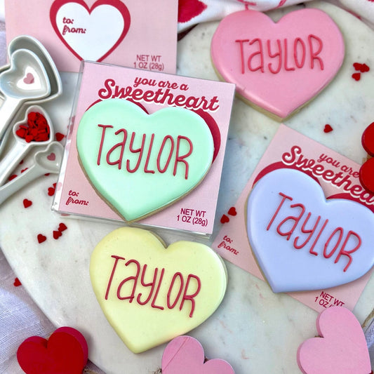 Personalized Sweetheart Cookie