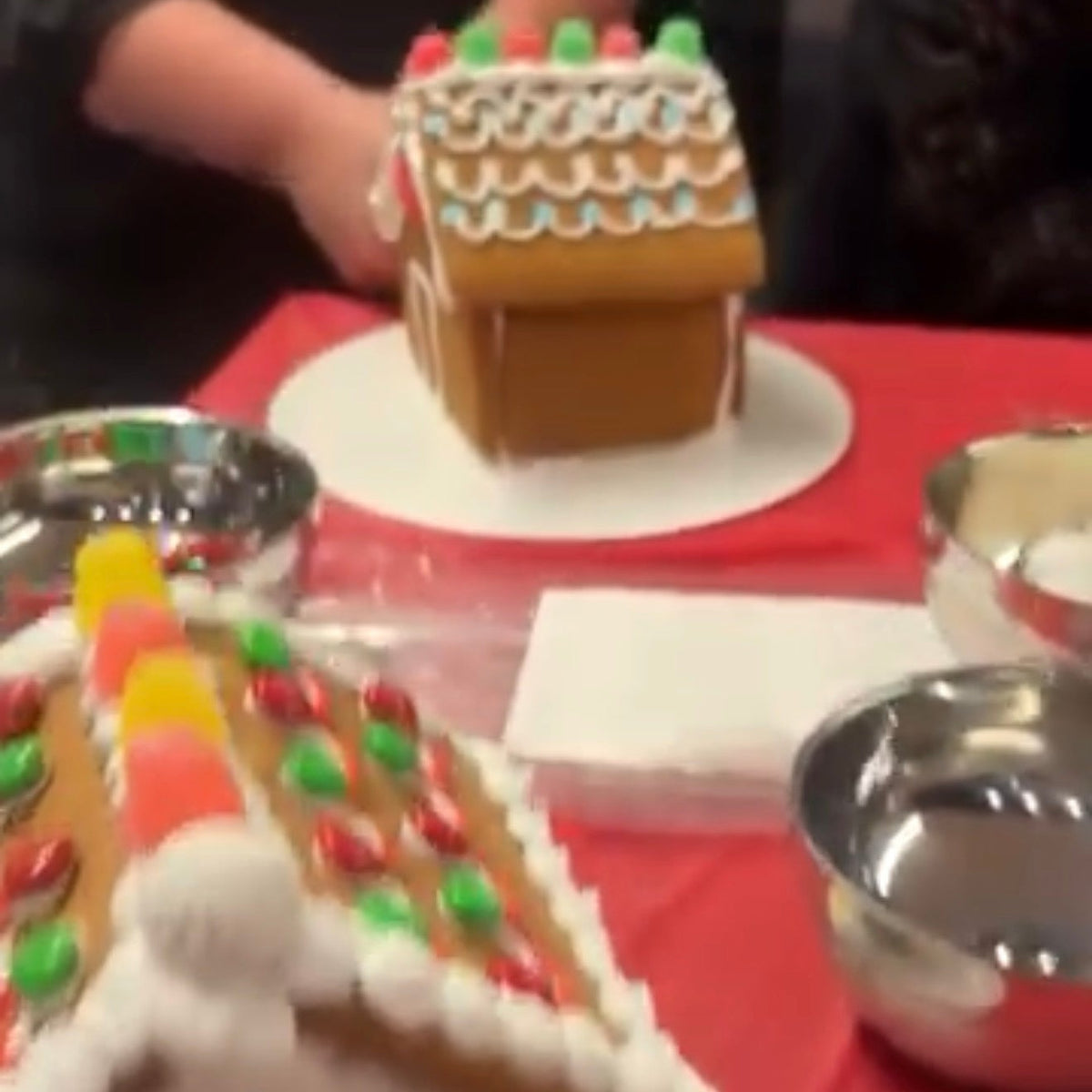 In Office Gingerbread House Decorating Class