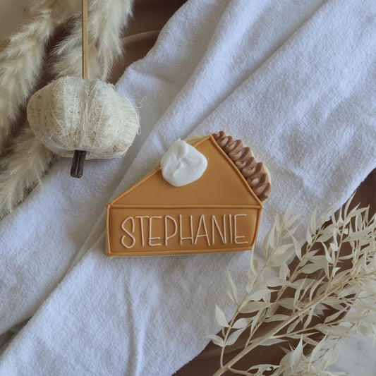 Personalized Pie Sugar Cookie